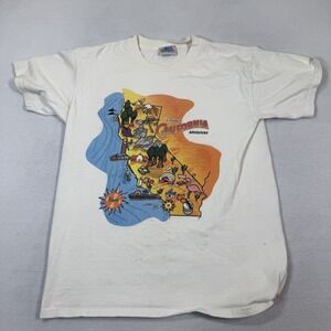 Disneyland Resort Shirt Medium White California Adventure State‎ Graphic